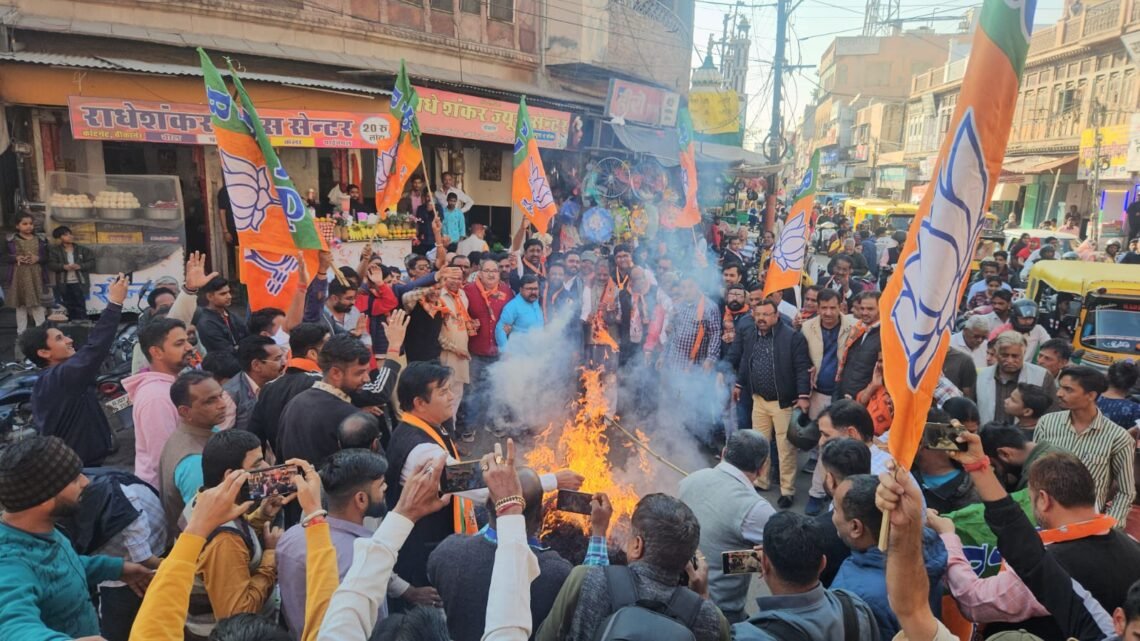 पॉलिटिक्स: भाजपाइयों को आया गुस्सा इसलिए फूंका साहू का पुतला