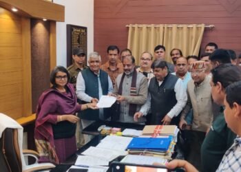 संदेशखाली की महिलाएं बुरी तरह प्रताड़ित, बीकानेर भाजपा नेताओं ने प्रदर्शन कर राष्ट्रपति शासन लागू करने की रखी मांग