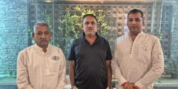 किराडू व जोशी ने जयपुर में सुनील तिवाड़ी से की मुलाकात