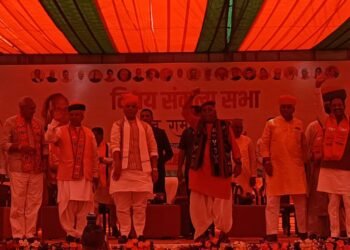 राजनाथ सिंह बोले मुझे खुशी है कि आज भाटी हमारे साथ मंच पर….सुनिए क्या बोले