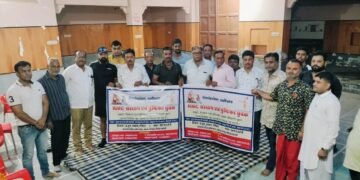 आरएमसी संस्थान तथा पुष्टिकर युवकों द्वारा आयोजित होने वाले संध्या कार्यक्रम का पोस्टर विमोचन