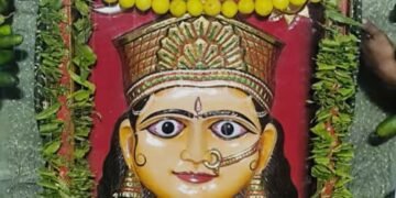 डेहरू माता मंदिर में हरियाली अमावस्य पर हुआ माता जी का भव्य श्रंगार