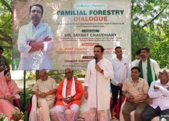 केंद्रीय मंत्री चौधरी और शिक्षा मंत्री दिलावर ने 6 जिलों के पारिवारिक वानिकी सदस्यों से किया संवाद