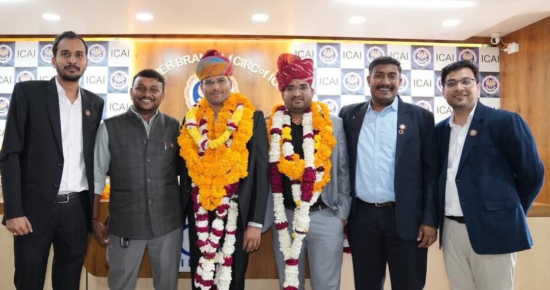 आईसीएआई बीकानेर ब्रांच के अध्यक्ष बने सीए हेतराम पूनिया, उपाध्यक्ष बने सीए मुकेश शर्मा