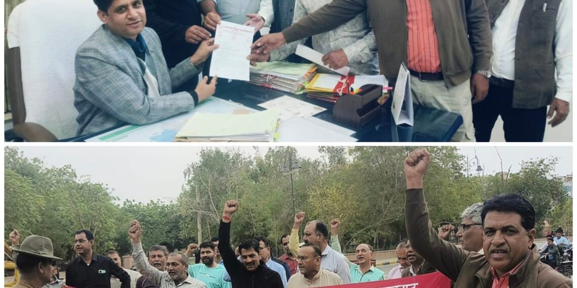 SDM पर दुर्व्यवहार का आरोप, विरोध में शिक्षक संघ शेखावत ने दिया ज्ञापन