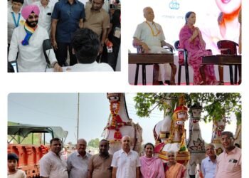 लोकदेवता बाबा रामदेव नेत्र कुंभ 2025 में रूणीचा पहुंचे उद्योगपति