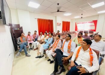पीएम मोदी मन की बात के 125 वें एपिसोड को बीकानेर भाजपा नेताओं ने सामूहिक रूप से सुना