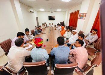 एक भारत-श्रेष्ठ भारत को लेकर बीकानेर भाजपा देहात पदाधिकारियों की बैठक का आयोजन।