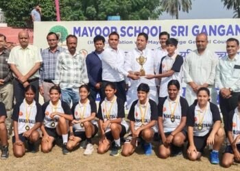 सत्र पर्यन्त बीकानेर की टीम ने जीता काँस्य पदक।