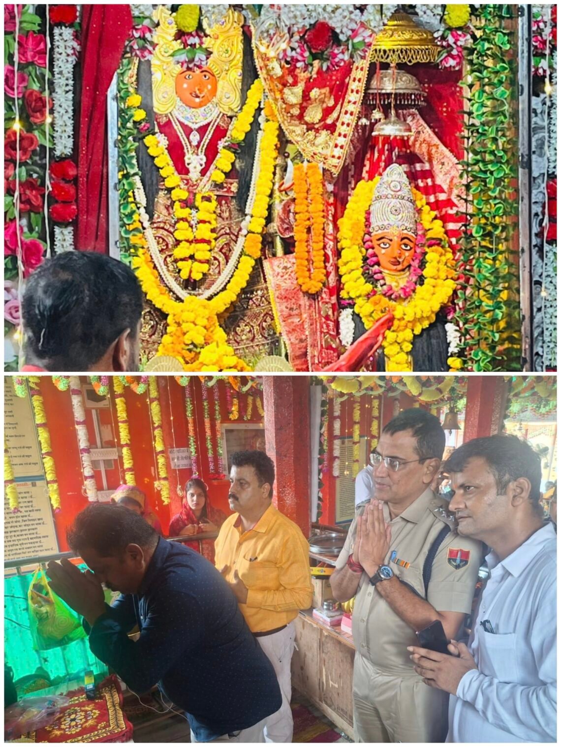 दर्शन: दुर्गानवमी पर हुआ विशेष श्रृंगार महाआरती, कलेक्टर ख़डगावत और DSP पूनिया का किया सम्मान