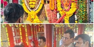 दर्शन: दुर्गानवमी पर हुआ विशेष श्रृंगार महाआरती, कलेक्टर ख़डगावत और DSP पूनिया का किया सम्मान