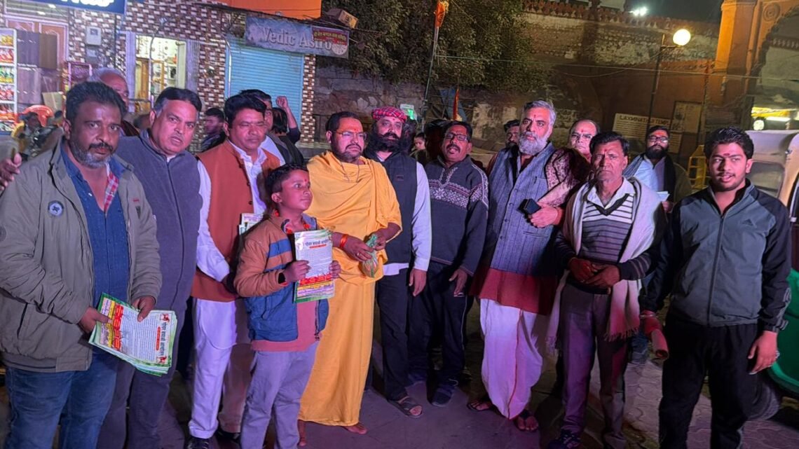 श्री लक्ष्मीनाथजी मंदिर से शुरू हुई भिक्षा यात्रा, पीले चावल बांटे, गोचर-ओरण संरक्षण के लिए किया जागरुक