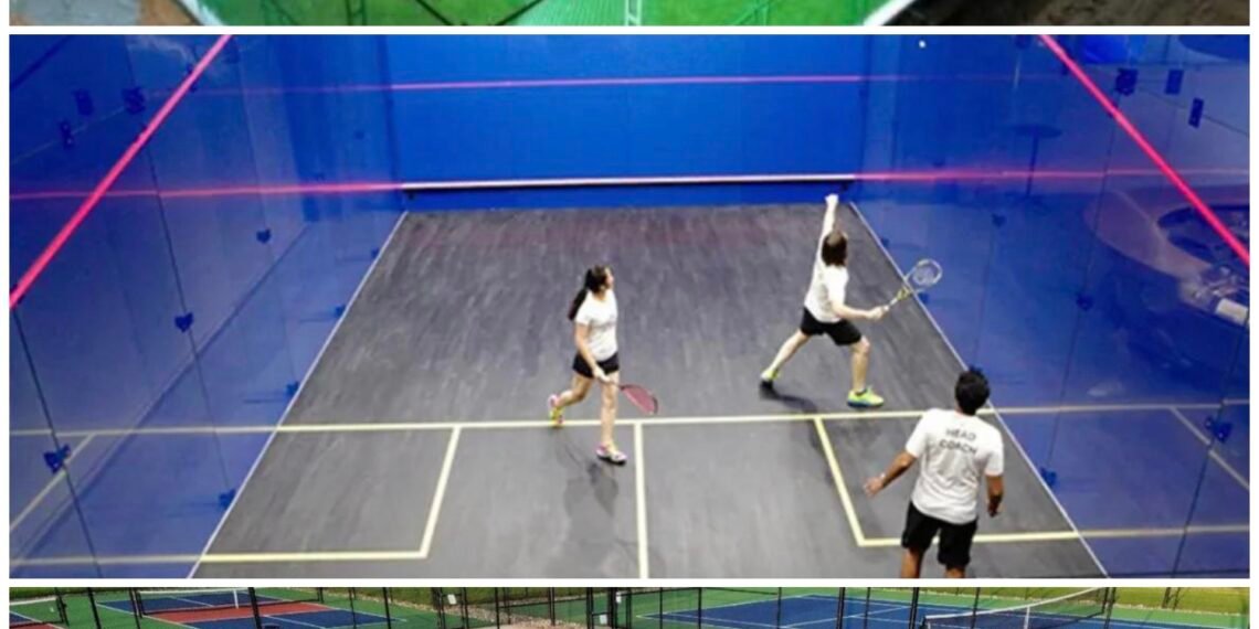 जिला कलेक्टर ने डॉ. करणी सिंह स्टेडियम में विकास कार्यों की समीक्षा की