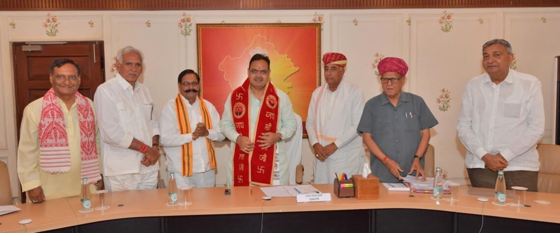 मुख्यमंत्री भजनलाल शर्मा से मिले बोर्ड अध्यक्ष … रामगोपाल सुथार ने दिए ये सुझाव