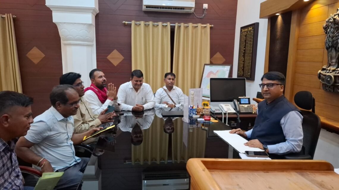 भूखंड आवंटन देरी पर उठे सवाल! जार प्रतिनिधिमण्डल ने कलक्टर निशांत जैन से कि त्वरित कार्रवाई की मांग