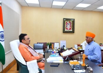 मुख्यमंत्री भजनलाल शर्मा से मिले विधायक जेठानंद व्यास, शहरी मुद्दों पर हुई चर्चा