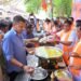 बंगाल जीत का जश्न : बीकानेर में रांका-मेघवाल ने बनाई झालमूड़ी, खिलाए रसगुल्ले
