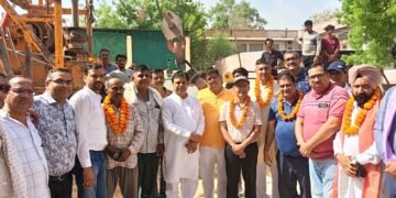 राठी परिवार के प्रयास : पीबीएम में जल समस्या का होगा निवारण, नए ट्यूबवैल का किया भूमि पूजन