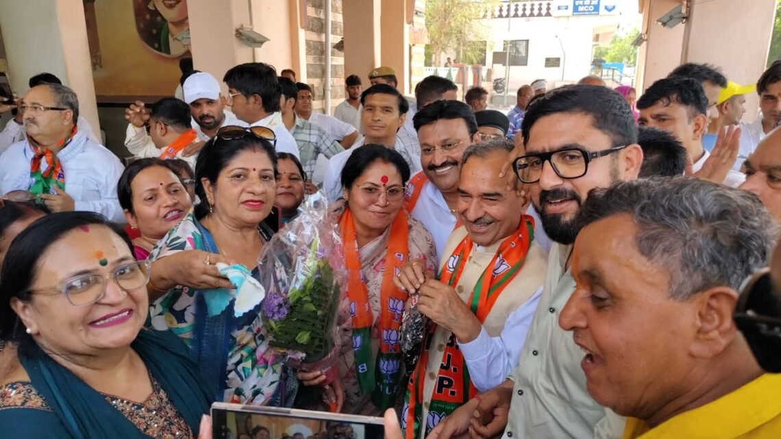 राजस्थान भाजपा प्रदेशाध्यक्ष मदन राठौड़ का बीकानेर आगमन पर भव्य स्वागत