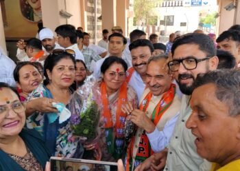 राजस्थान भाजपा प्रदेशाध्यक्ष मदन राठौड़ का बीकानेर आगमन पर भव्य स्वागत