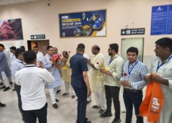 मुख्यमंत्री भजनलाल शर्मा पहुंचे बीकानेर, नाल एयरपोर्ट पर हुआ भव्य स्वागत