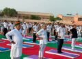 डॉ. करणी सिंह स्टेडियम में हुआ अंतर्राष्ट्रीय योग दिवस का भव्य आयोजन