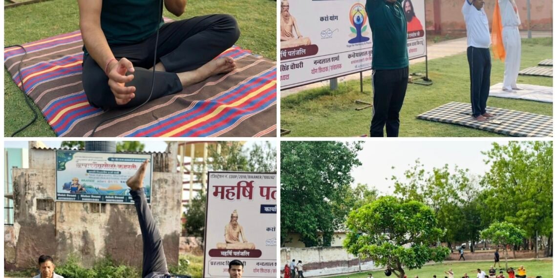 योगा फॉर हेल्दी एजिंग के तहत जवाहर पार्क में उमड़ा जनसैलाब