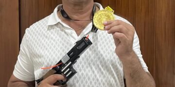 राष्ट्रीय शूटिंग चैंपियनशिप में बीकानेर के रवि व्यास पारीक ने जीता स्वर्ण पदक