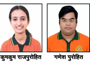 सिंथेसिस की कुमकुम राजपुरोहित पूरे राजस्थान में आठवें नंबर पर