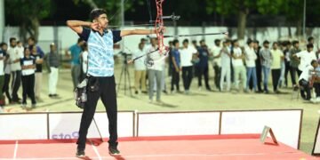 पहली बार अंतरराष्ट्रीय मानकों पर रात में हुई प्रतियोगिता, देशभर के स्तर के तीरंदाजों ने दिखाया दम; बीकानेर बना राज्य की तीरंदाजी का नया केंद्र