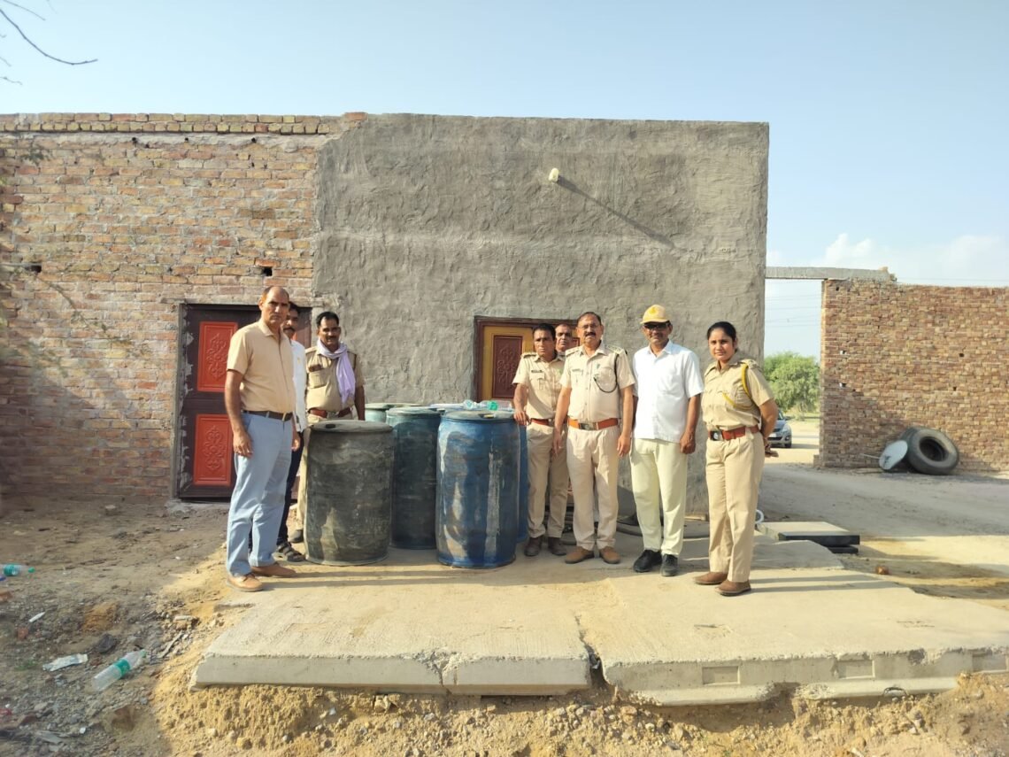 आबकारी विभाग का अभियान: 600 लीटर स्प्रिट बरामद, दर्ज किया अभियोग
