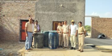 आबकारी विभाग का अभियान: 600 लीटर स्प्रिट बरामद, दर्ज किया अभियोग