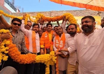 भाजयुमो प्रदेशाध्यक्ष शंकर गौरा का बीकानेर आगमन पर भव्य स्वागत