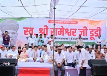 रामेश्वर डूडी की प्रथम पुण्यतिथि पर श्रद्धांजलि सभा, डोटासरा-जूली ने दी श्रद्धांजलि