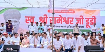 रामेश्वर डूडी की प्रथम पुण्यतिथि पर श्रद्धांजलि सभा, डोटासरा-जूली ने दी श्रद्धांजलि