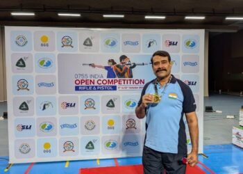 भोपाल में बीकानेर के रवि व्यास पारीक ने जीता स्वर्ण पदक, निशानेबाजी में बढ़ाया शहर का गौरव