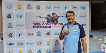 भोपाल में बीकानेर के रवि व्यास पारीक ने जीता स्वर्ण पदक, निशानेबाजी में बढ़ाया शहर का गौरव