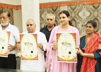 श्री ब्राह्मण स्वर्णकार समाज प्रन्यास का प्रथम प्रयास, तीन दिवसीय फेस्टारा नाइट एक्सपो 30 अक्टूबर से, पोस्टर का किया विमोचन